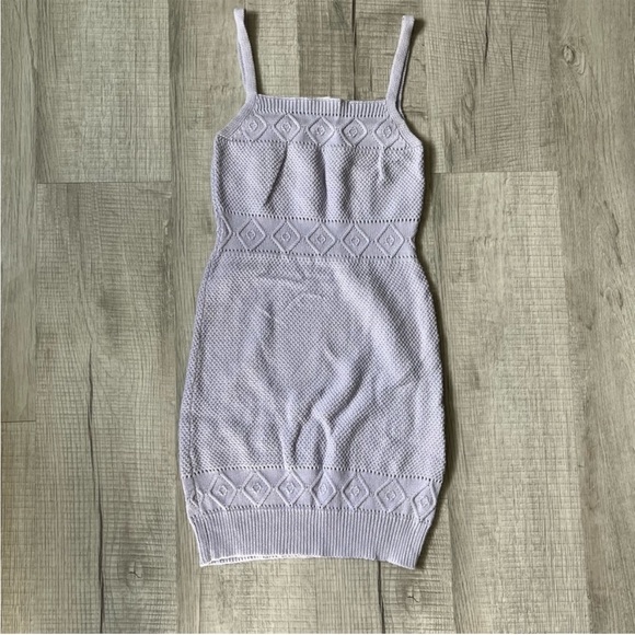 SEVEN WONDERS Rose Knit Dress in Lilac Purple Size XS - Picture 6 of 14